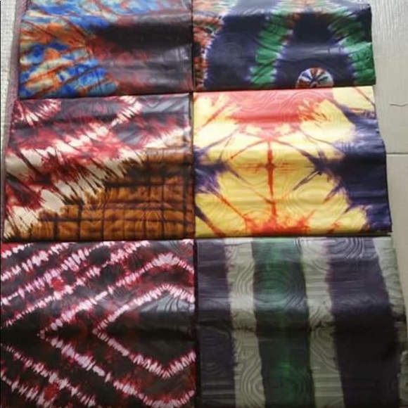 African fabrics,(Adire) 5yard for sewing - Picture 1 of 6